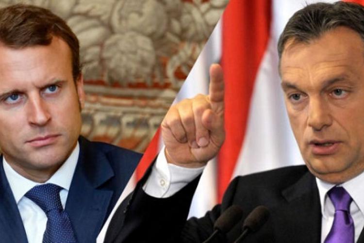 Macron és Orbán